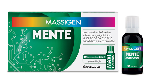 MASSIGEN MENTE 10 FLACONI DA 25 ML - Farmacia Nuova Dr.ssa Gabriella Catellani