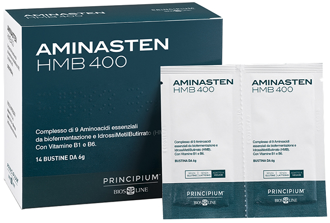 PRINCIPIUM AMINASTEN HMB400 14 BUSTINE 6 G - Farmacia Nuova Dr.ssa Gabriella Catellani