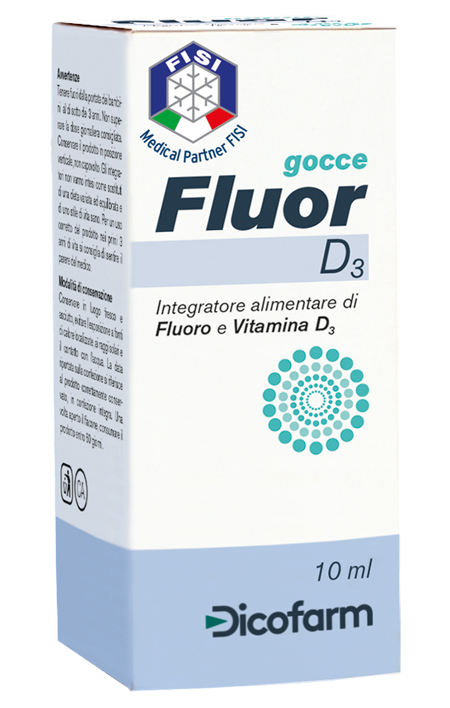 FLUOR D3 GOCCE 10 ML - Farmacia Nuova Dr.ssa Gabriella Catellani