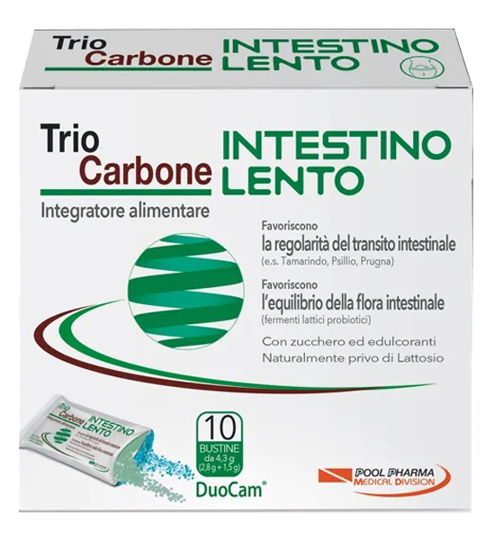 TRIOCARBONE INTESTINO LENTO 10 BUSTINE - Farmacia Nuova Dr.ssa Gabriella Catellani