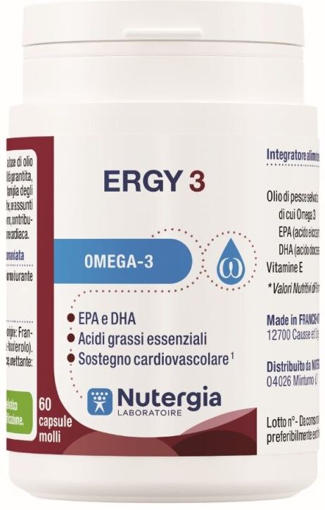 ERGY 3 60 CAPSULE - Farmacia Nuova Dr.ssa Gabriella Catellani