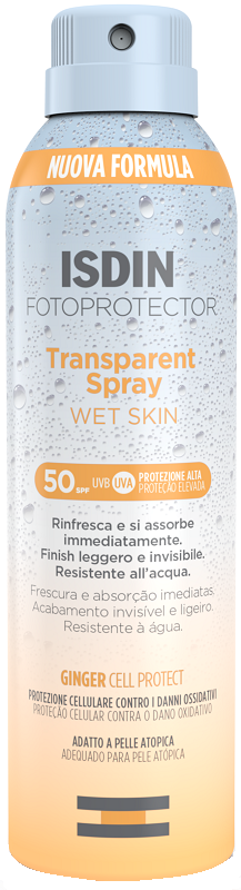 FOTOPROTECTOR TRANSPARENT WET SKIN SPRAY 50+ 250 ML - Farmacia Nuova Dr.ssa Gabriella Catellani