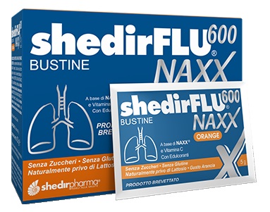 SHEDIRFLU 600 NAXX ARANCIA SENZA ZUCCHERI 20 BUSTINE - Farmacia Nuova Dr.ssa Gabriella Catellani