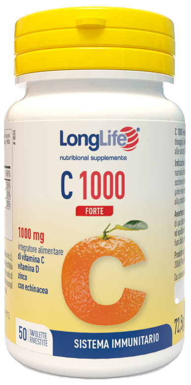LONGLIFE C 1000 FORTE 50 TAVOLETTE - Farmacia Nuova Dr.ssa Gabriella Catellani