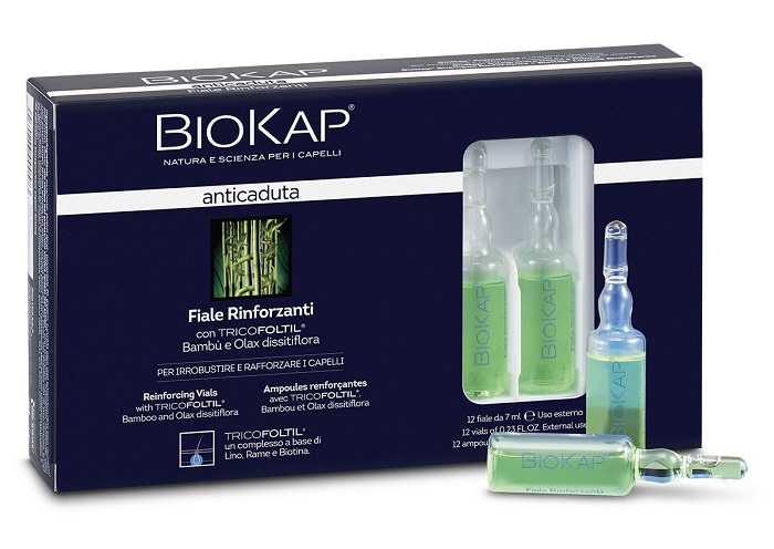 BIOKAP FIALE RINFORZANTI ANTICADUTA CON TRICOLTIL 12 PEZZI DA 7 ML NEW - Farmacia Nuova Dr.ssa Gabriella Catellani