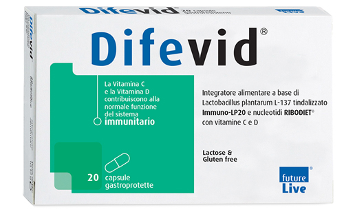 DIFEVID 20 CAPSULE GASTROPROTETTE - Farmacia Nuova Dr.ssa Gabriella Catellani