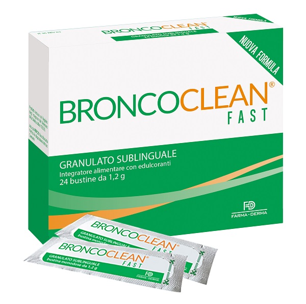 BRONCOCLEAN FAST GRANULATO SUBLINGUALE 24 BUSTINE - Farmacia Nuova Dr.ssa Gabriella Catellani