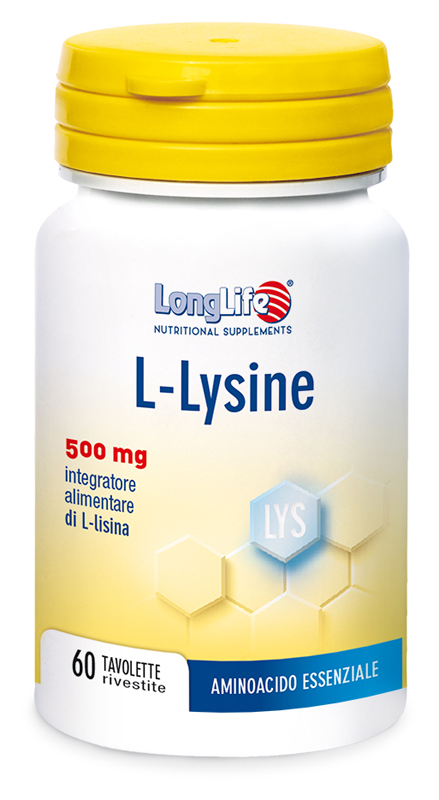 LONGLIFE L-LYSINE 500MG 60 TAVOLETTE RIVESTITE DA 860 MG - Farmacia Nuova Dr.ssa Gabriella Catellani