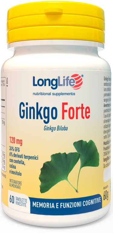 LONGLIFE GINKGO FORTE 60 TAVOLETTE RIVESTITE - Farmacia Nuova Dr.ssa Gabriella Catellani