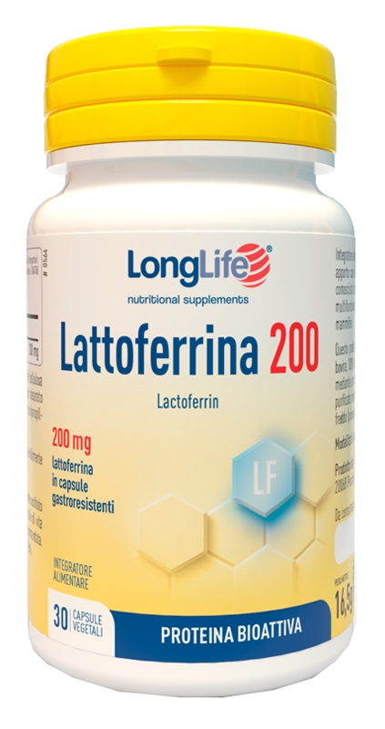 LONGLIFE LATTOFERRINA200 30 CAPSULE VEGETALI DA 550 MG - Farmacia Nuova Dr.ssa Gabriella Catellani