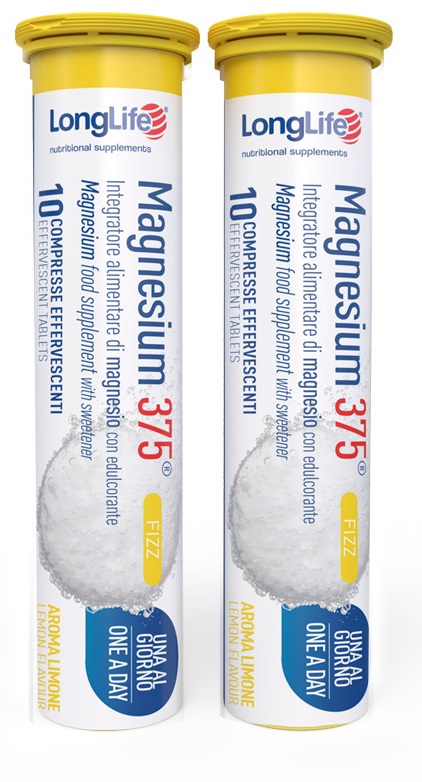 LONGLIFE MAGNESIUM 375 FIZZ 20 COMPRESSE EFFERVESCENTI DA 6,3 G - Farmacia Nuova Dr.ssa Gabriella Catellani