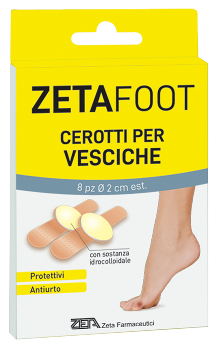 ZETAFOOT CEROTTO IDROCOLLOIDALE VESCICHE 8 PEZZI - Farmacia Nuova Dr.ssa Gabriella Catellani