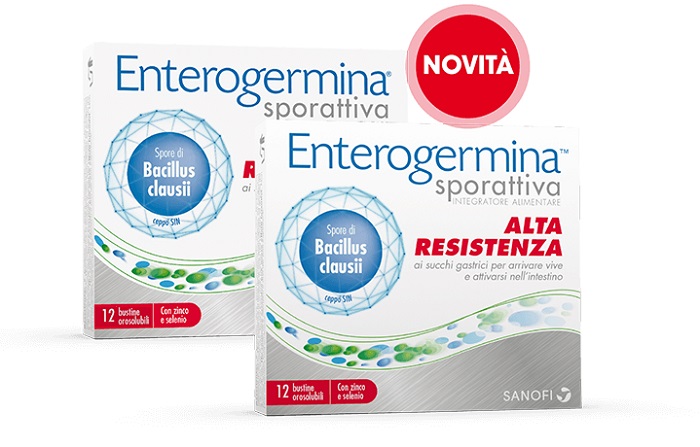 ENTEROGERMINA SPORATTIVA 12+12 BUSTINE ORODISPERSIBILI - Farmacia Nuova Dr.ssa Gabriella Catellani