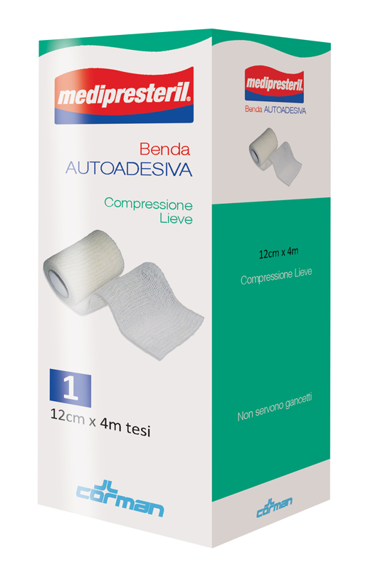 MEDIPRESTERIL BENDA AUTOADESIVA 12X400 CM 1 PEZZO - Farmacia Nuova Dr.ssa Gabriella Catellani