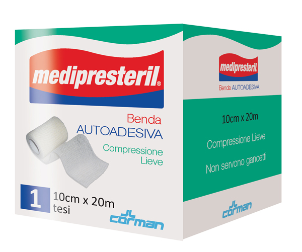 MEDIPRESTERIL BENDA AUTOADESIVA 10X2000 CM 1 PEZZO - Farmacia Nuova Dr.ssa Gabriella Catellani