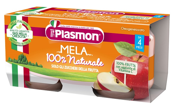 PLASMON OMOGENEIZZATO MELA 2 X 80 G - Farmacia Nuova Dr.ssa Gabriella Catellani