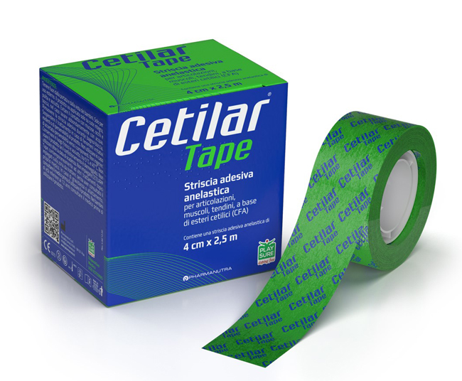 STRISCIA ADESIVA ANELASTICA CETILAR TAPE CM 4 X 2,5 M - Farmacia Nuova Dr.ssa Gabriella Catellani