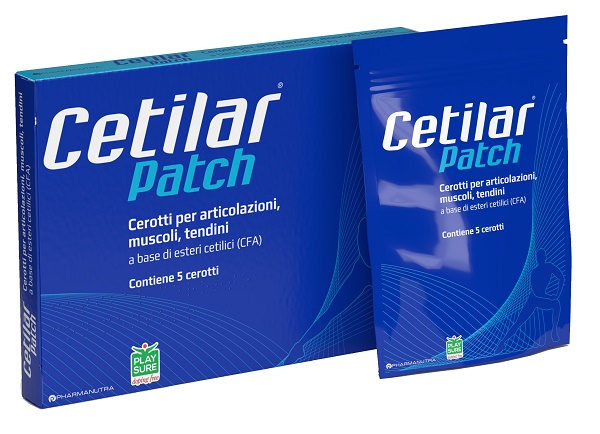 CEROTTO MONOUSO CETILAR PATCH PER ARTICOLAZIONI MUSCOLI E TENDINI 5 PEZZI - Farmacia Nuova Dr.ssa Gabriella Catellani