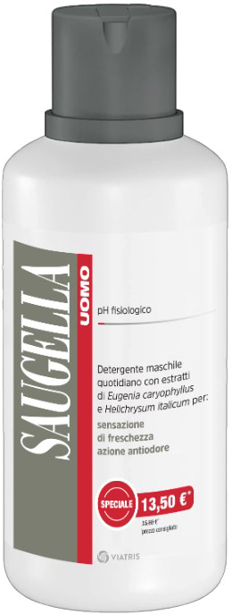 SAUGELLA UOMO DETERGENTE 500 ML TAGLIO PREZZO - Farmacia Nuova Dr.ssa Gabriella Catellani
