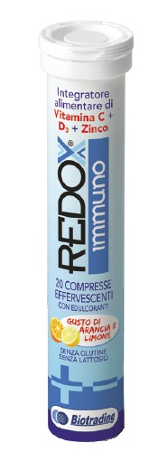 REDOX IMMUNO EFFERVESCENTE 20 COMPRESSE GUSTO ARANCIA E LIMONE - Farmacia Nuova Dr.ssa Gabriella Catellani