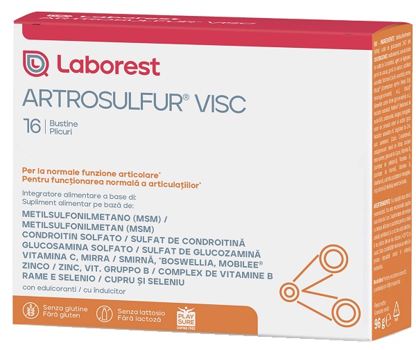 ARTROSULFUR VISC 16 BUSTINE DA 6 G - Farmacia Nuova Dr.ssa Gabriella Catellani