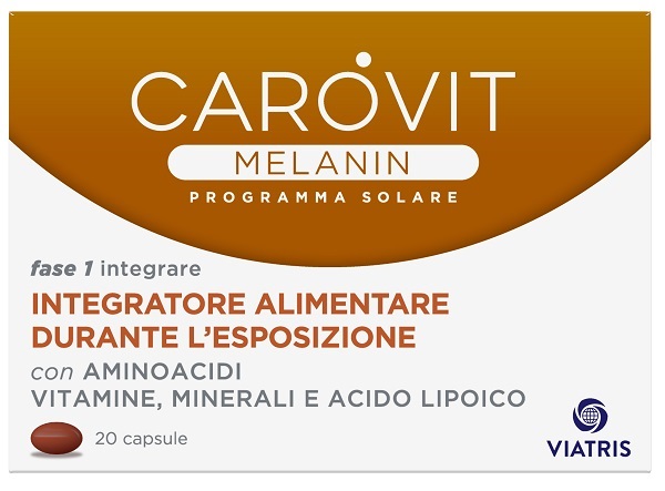 CAROVIT MELANIN PROGRAMMA SOLARE 20 CAPSULE - Farmacia Nuova Dr.ssa Gabriella Catellani