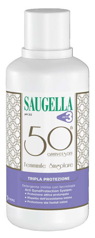 SAUGELLA ACTI3 DETERGENTE INTIMO 500 ML ANNIVERSARIO - Farmacia Nuova Dr.ssa Gabriella Catellani