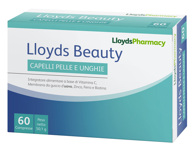 LLOYDS BEAUTY CAPELLI PELLE UNGHIE 60 COMPRESSE - Farmacia Nuova Dr.ssa Gabriella Catellani