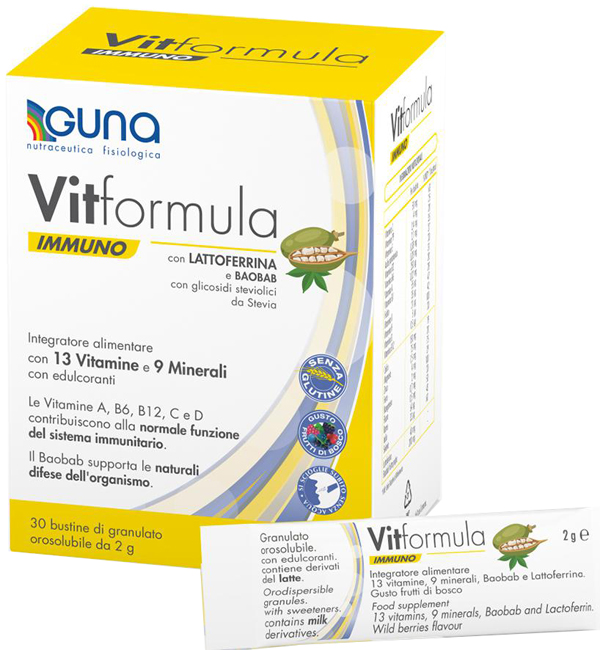 VITFORMULA IMMUNO 30 STICK DA 2 G - Farmacia Nuova Dr.ssa Gabriella Catellani