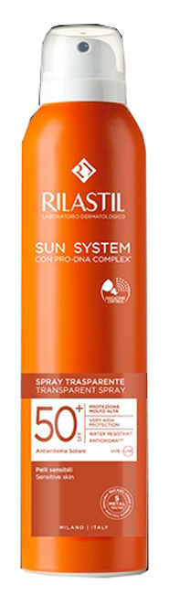 RILASTIL SUN SYSTEM TRASPARENT SPRAY SPF50+ 200 ML - Farmacia Nuova Dr.ssa Gabriella Catellani