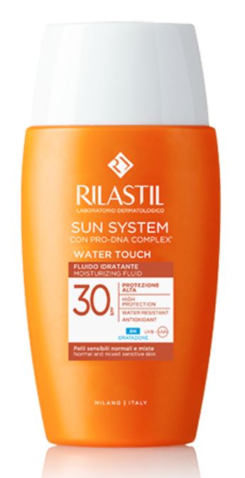 RILASTIL SUN SYSTEM WATER TOUCH FLUIDO SPF30 50 ML - Farmacia Nuova Dr.ssa Gabriella Catellani
