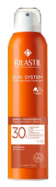 RILASTIL SUN SYSTEM TRANSPARENT SPRAY SPF30 200 ML - Farmacia Nuova Dr.ssa Gabriella Catellani