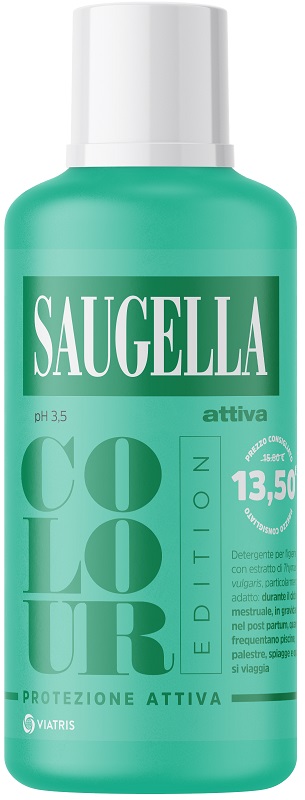 SAUGELLA ATTIVA COLOUR EDITION DETERGENTE IGIENE INTIMA 500 ML - Farmacia Nuova Dr.ssa Gabriella Catellani