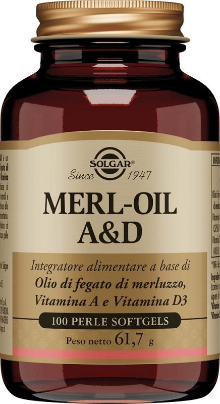 MERL OIL A&D 100 PERLE SOFTGEL - Farmacia Nuova Dr.ssa Gabriella Catellani