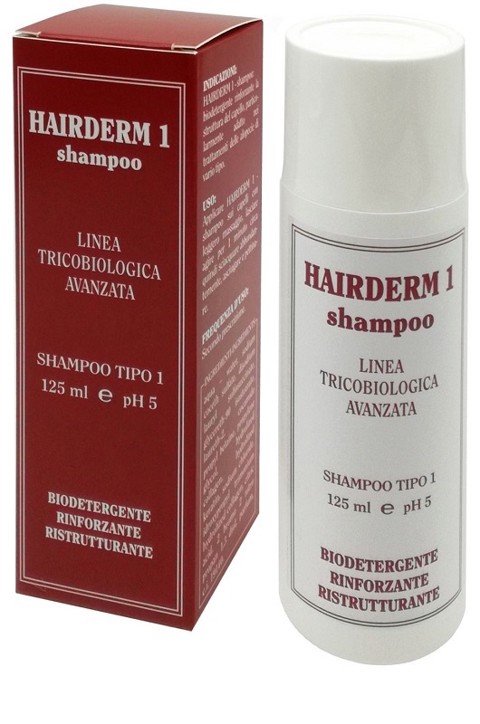 HAIRDERM SHAMPOO 1 RINFORZANTE REINTEGRANTE 125 ML - Farmacia Nuova Dr.ssa Gabriella Catellani