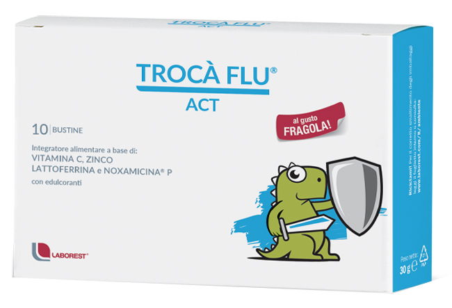 TROCA' FLU ACT 10 BUSTINE - Farmacia Nuova Dr.ssa Gabriella Catellani