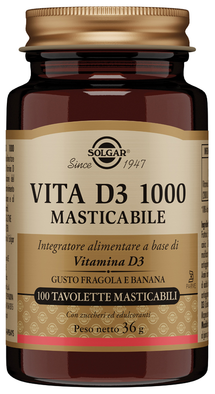 VITA D3 1000 100 TAVOLETTE MASTICABILI - Farmacia Nuova Dr.ssa Gabriella Catellani