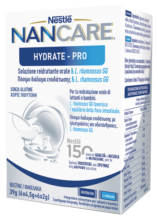 NESTLE' NANCARE HYDRATE PRO BUSTINE 6X4,5 G + 6X2 G - Farmacia Nuova Dr.ssa Gabriella Catellani