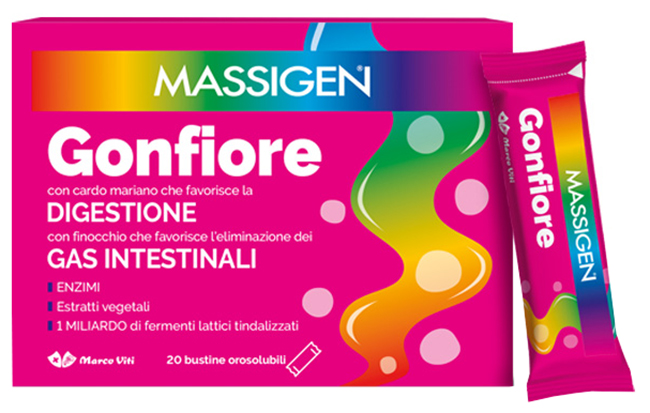 MASSIGEN GONFIORE 20 STICK PACK - Farmacia Nuova Dr.ssa Gabriella Catellani