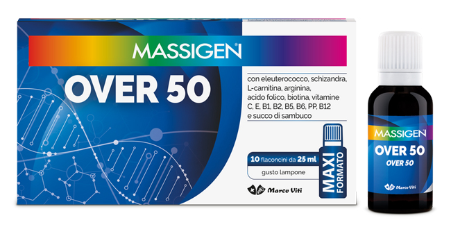 MASSIGEN OVER 50 10 FLACONI DA 25 ML - Farmacia Nuova Dr.ssa Gabriella Catellani