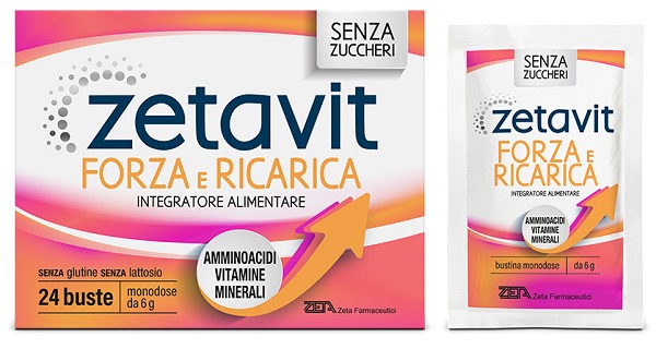 ZETAVIT FORZA E RICARICA 24 BUSTINE 6 G - Farmacia Nuova Dr.ssa Gabriella Catellani