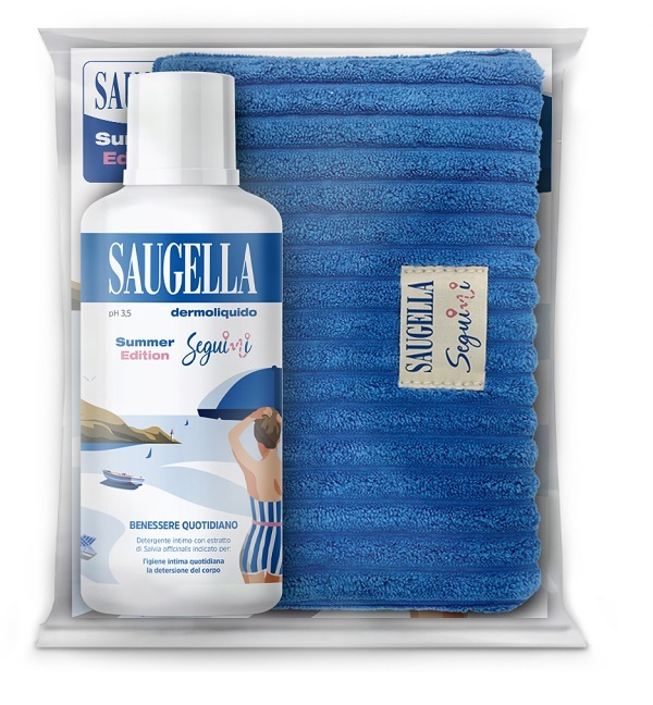 SAUGELLA SEGUIMI BUNDLE DERMOLIQUIDO 500 ML + GADGET POCHETTE - Farmacia Nuova Dr.ssa Gabriella Catellani