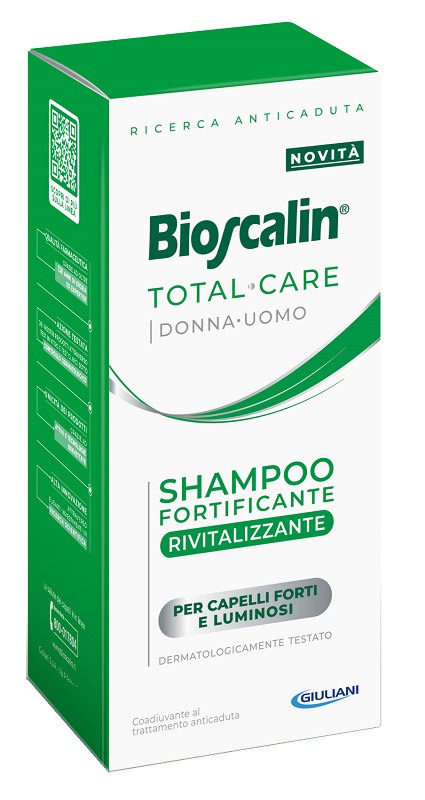 BIOSCALIN TOTAL CARE SHAMPOO FORTIFICANTE RIVITALIZZANTE 200 ML - Farmacia Nuova Dr.ssa Gabriella Catellani