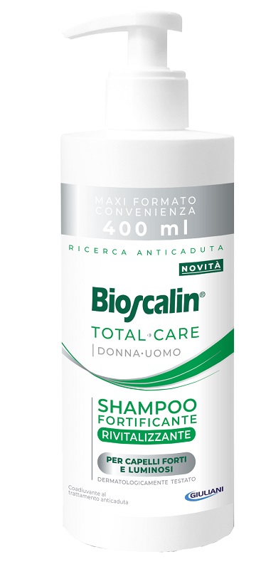 BIOSCALIN TOTAL CARE SHAMPOO FORTIFICANTE RIVITALIZZANTE 400 ML - Farmacia Nuova Dr.ssa Gabriella Catellani