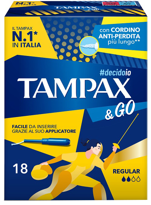 TAMPAX &GO REGULAR 18 PEZZI - Farmacia Nuova Dr.ssa Gabriella Catellani