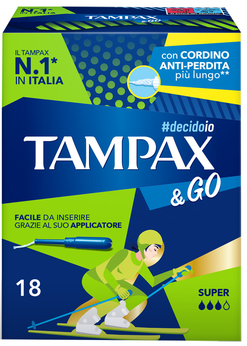 TAMPAX &GO SUPER 18 PEZZI - Farmacia Nuova Dr.ssa Gabriella Catellani