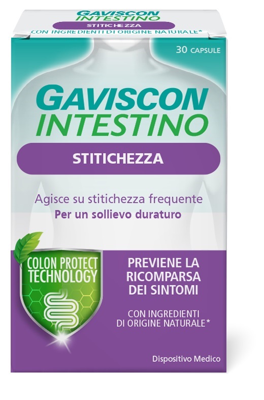 GAVISCON INTESTINO STITICHEZZA 30 CAPSULE - Farmacia Nuova Dr.ssa Gabriella Catellani