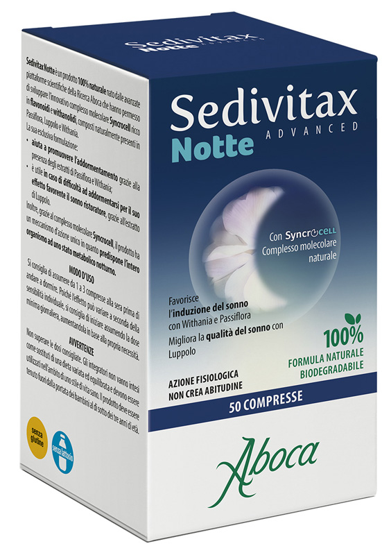 SEDIVITAX NOTTE ADVANCED 50 COMPRESSE - Farmacia Nuova Dr.ssa Gabriella Catellani