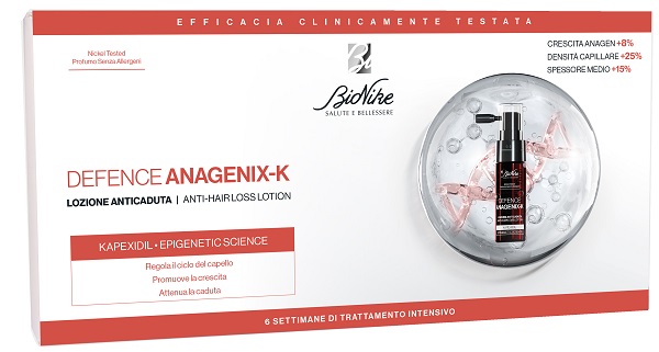 DEFENCE ANAGENIX K LOZIONE ANTI CADUTA 6 FLACONCINI 15 ML - Farmacia Nuova Dr.ssa Gabriella Catellani