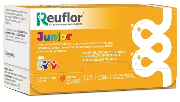 REUFLOR JUNIOR 10 FLACONCINI 8 ML - Farmacia Nuova Dr.ssa Gabriella Catellani